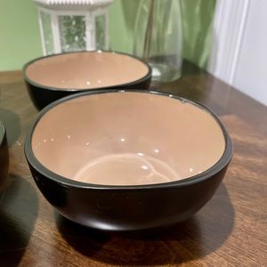 Gibson Designs - Set Of 4 - Soho Lounge Round Coffee brown cereal soup